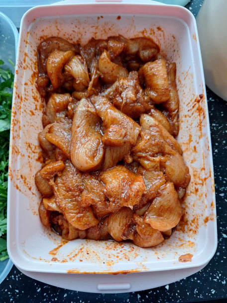 Kuracie prsia à la Východ (fotorecept) - obrázok 1