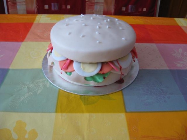Torta hamburger - obrázok 5