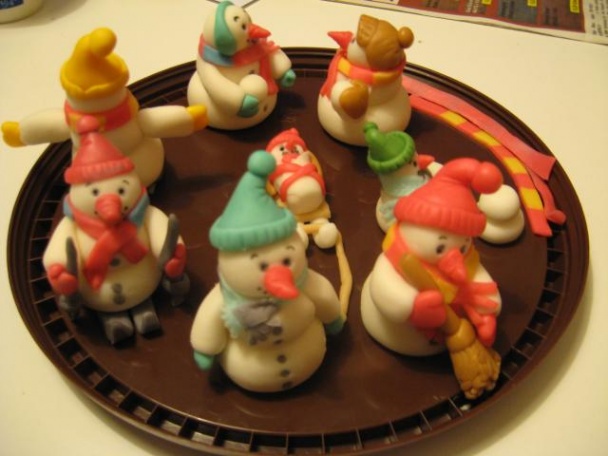 Torta snehuliaci - obrázok 2