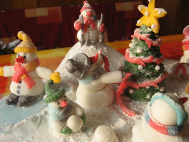 Torta snehuliaci - obrázok 3