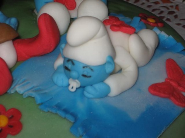 Šmolková torta - obrázok 3