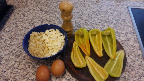 Zapečená paprika s bulgurom - obrázok 1