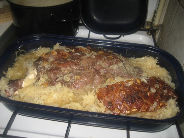 Pečené stehno z daniela s bôčikom (fotorecept) - obrázok 3