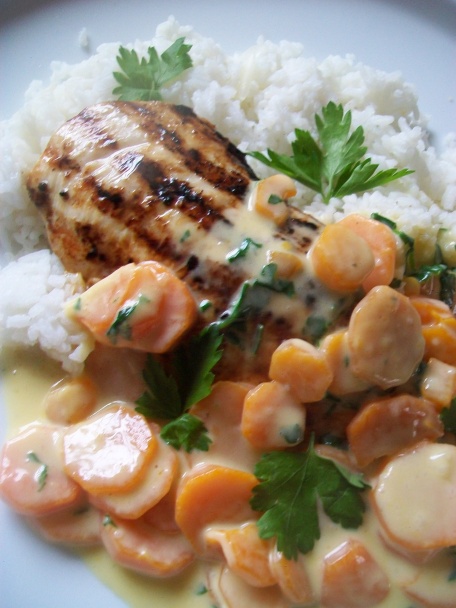 Kuracie prsia na grile s mrkvou na smotane (fotorecept) - obrázok 7