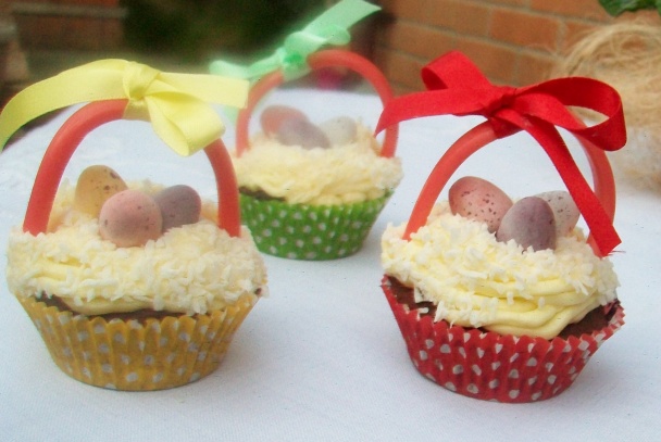 Veľkonočné inšpirácie - muffinky ako košíčky (fotorecept) - obrázok 4