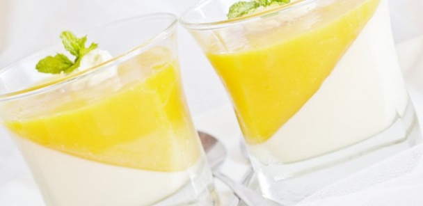 Kokosová panna cotta a mangové želé(fotorecept) - obrázok 8