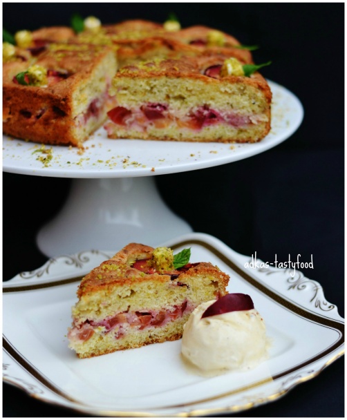 Slivkovo-pistáciový koláč (fotorecept) - obrázok 6