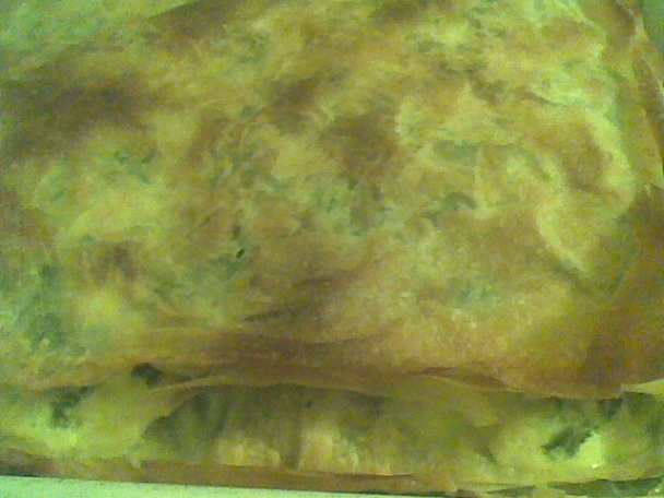 Burek s tvarohom a špenátom alebo pita zeľanica - obrázok 2