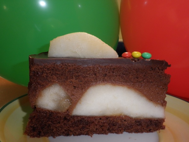Čokoládovo-hrušková torta - obrázok 10