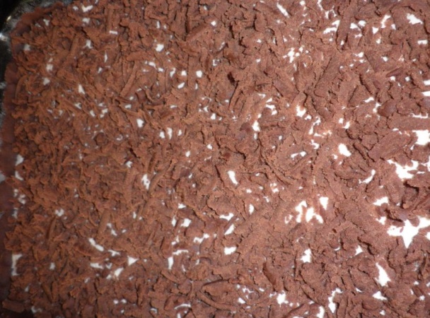 Tvarohovo-kakaový strúhaný koláč - obrázok 6