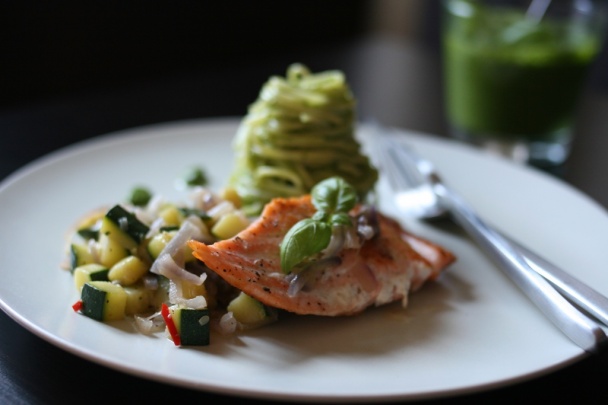 Losos s cestovinami - obrázok 3