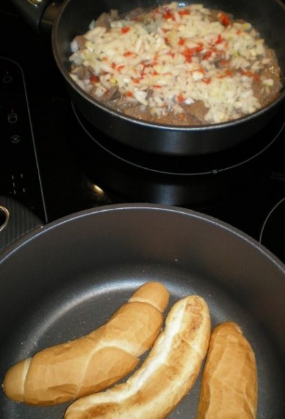 Steak á la Philly cheesesteak (fotorecept) - obrázok 3