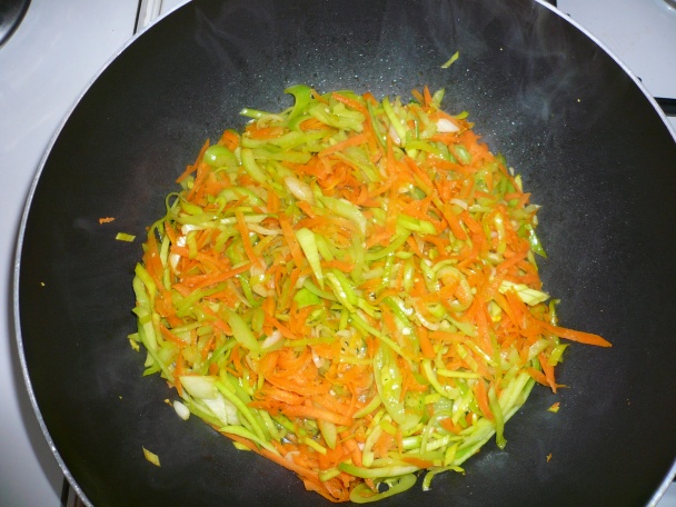 Arabský chlieb plnený baklažánovo - zeleninovou zmesou (fotorecept) - obrázok 5