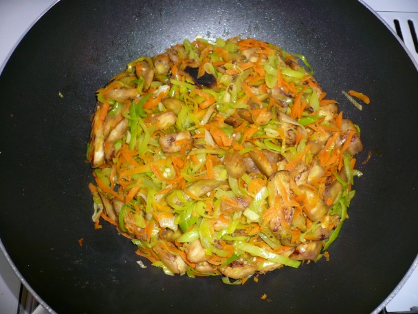 Arabský chlieb plnený baklažánovo - zeleninovou zmesou (fotorecept) - obrázok 6