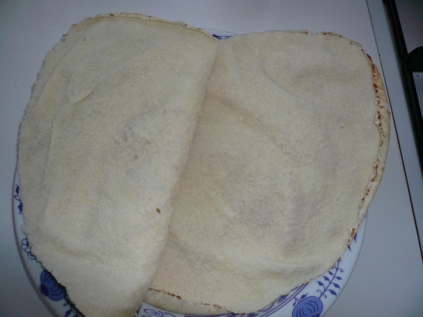 Arabský chlieb plnený baklažánovo - zeleninovou zmesou (fotorecept) - obrázok 9