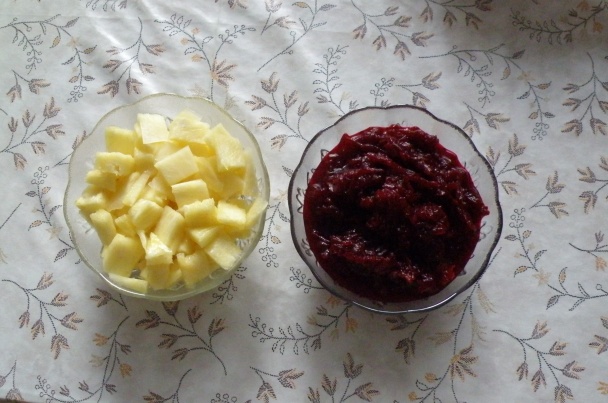 Cviklový šalát s ananásom alebo cícerom - obrázok 1