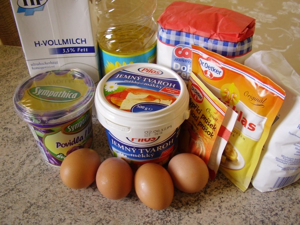 Tvarohový koláč so slivkovým lekvárom (fotorecept) - obrázok 1