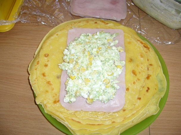 Plnené palacinky naslano (fotorecept) - obrázok 2