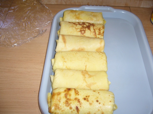 Plnené palacinky naslano (fotorecept) - obrázok 3