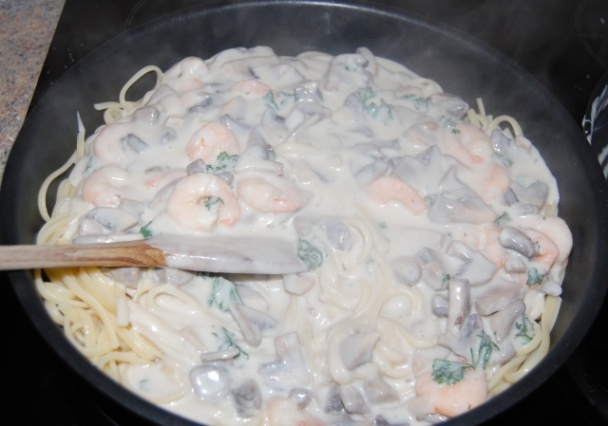 Špagety s krevetami /fotorecept/ - obrázok 10