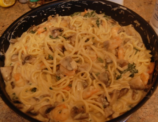 Špagety s krevetami /fotorecept/ - obrázok 11