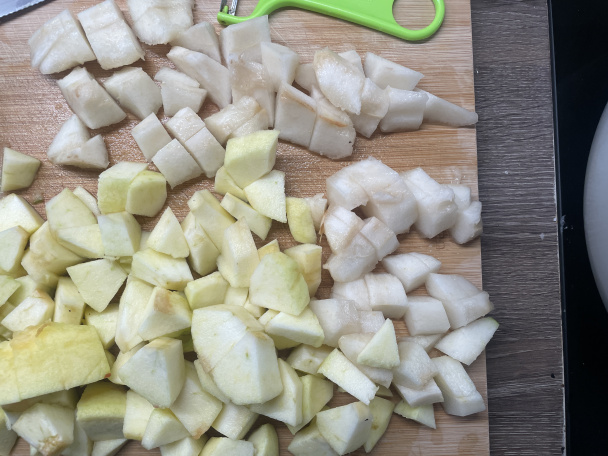 Jablkovo-hruškový crumble po brniansky (fotorecept) - obrázok 2