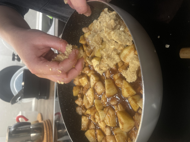 Jablkovo-hruškový crumble po brniansky (fotorecept) - obrázok 6