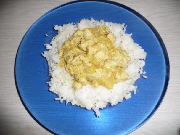 Kuracie karí s broskyňami (fotorecept) - obrázok 3