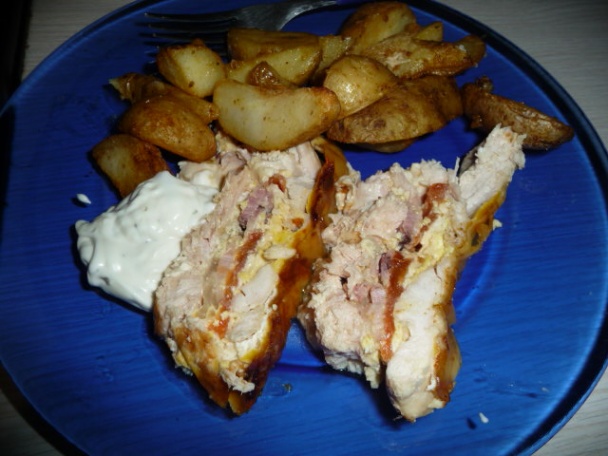 Prekladané kuracie prsičká (fotorecept) - obrázok 7