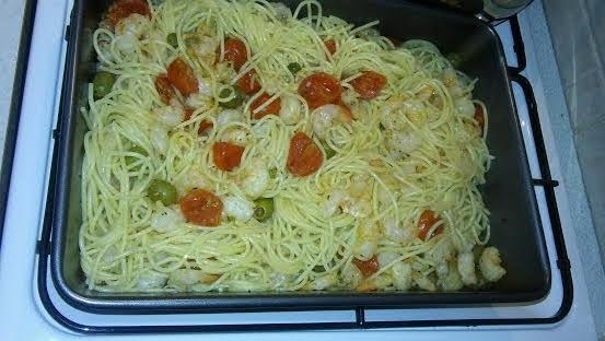 Pečené krevety so špagetami (fotorecept) - obrázok 3