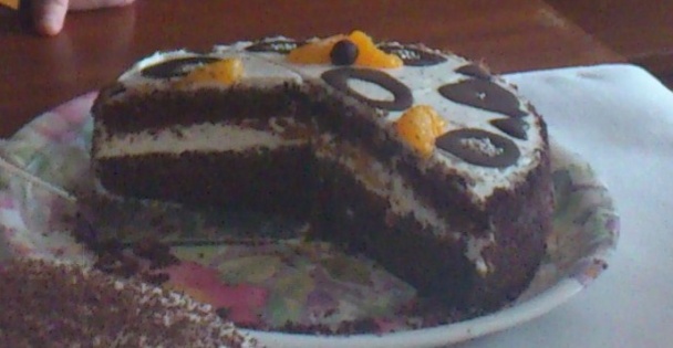 Čokoládovo-tvarohová torta - obrázok 3