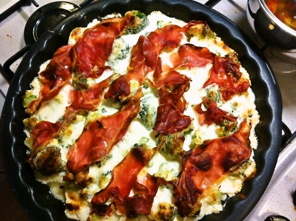 Brokolica zapečená s bryndzou a prosciuttom (fotorecept) - obrázok 5