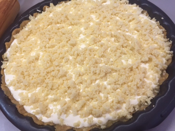 Jablčník s tvarohom a mandľovou posýpkou (fotorecept) - obrázok 7