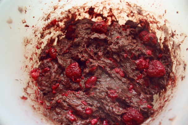 Malinové brownies - obrázok 3