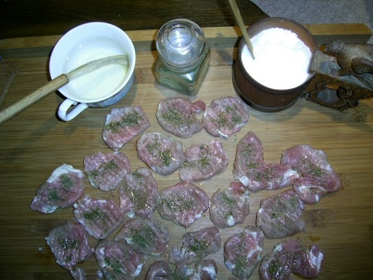 Bravčová panenka na zelenom korení so zelenou fazuľkou (fotorecept) - obrázok 2