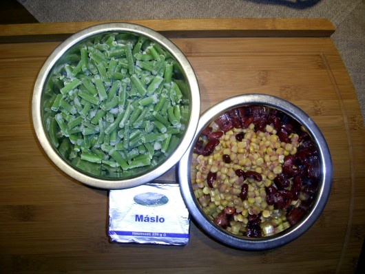 Bravčová panenka na zelenom korení so zelenou fazuľkou (fotorecept) - obrázok 5