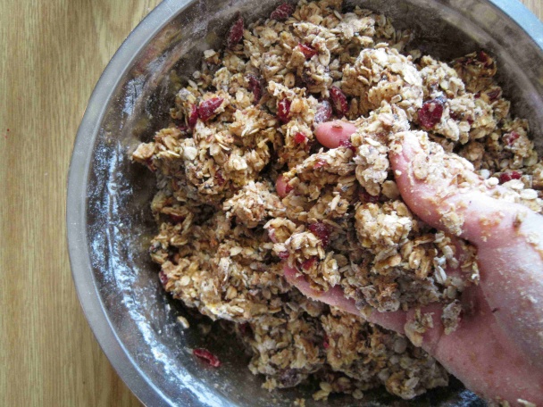 Ovsené cookies s brusnicami - obrázok 6