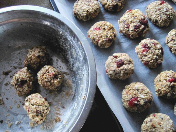 Ovsené cookies s brusnicami - obrázok 7