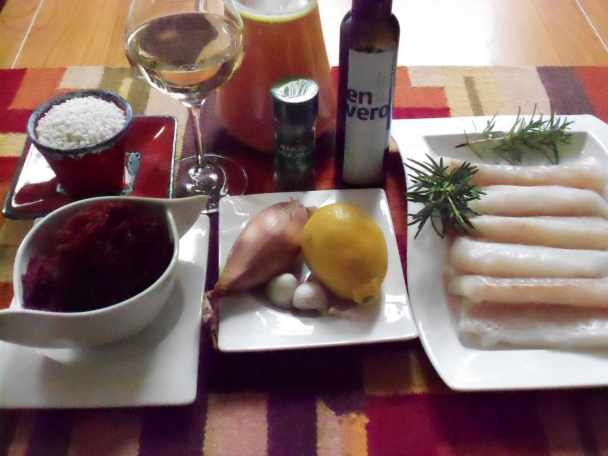 Rizoto s cviklou a bielou rybou - obrázok 1