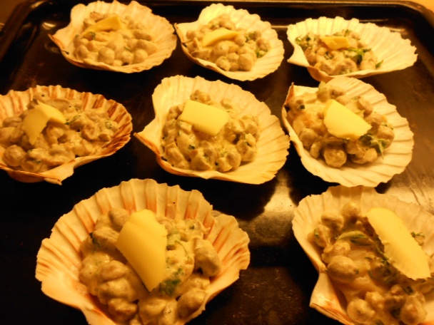 Mušle svätého Jakuba so šampiňónmi - obrázok 12