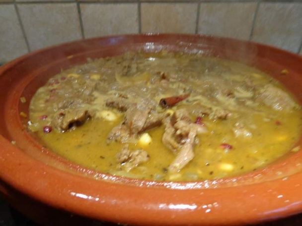 Tajine z kozľacieho mäsa so sušenými marhuľami,  slivkami a medom (fotorecept) - obrázok 6