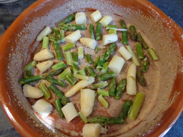 Clafoutis z dvoch druhov špargle - obrázok 4