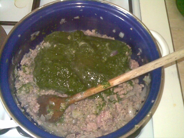 Mleté mäso so špenátom (fotorecept) - obrázok 3