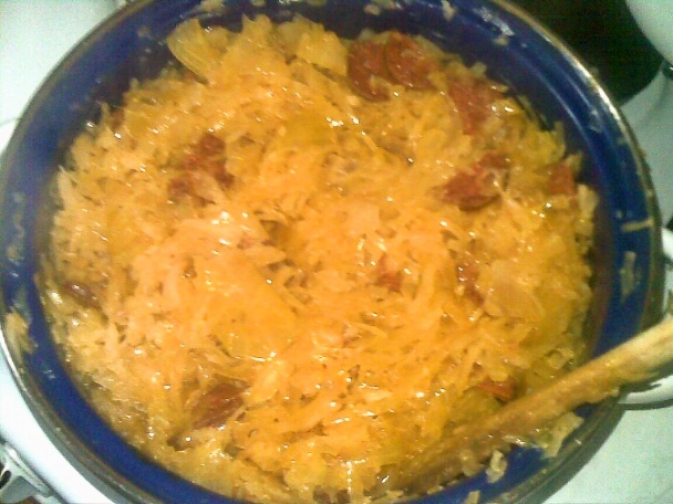 Parená kapusta s klobáskou (fotorecept ) - obrázok 5