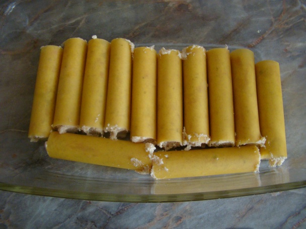 Cestoviny cannellioni plnené kuracími prsíčkami a tofu, zapečené s cukinou a šampiňónmi - obrázok 3