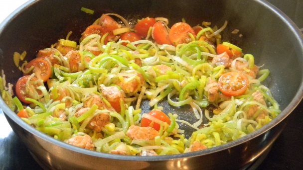 Gnocchi s lososom, čerstvou mätou a paradajkami - obrázok 2