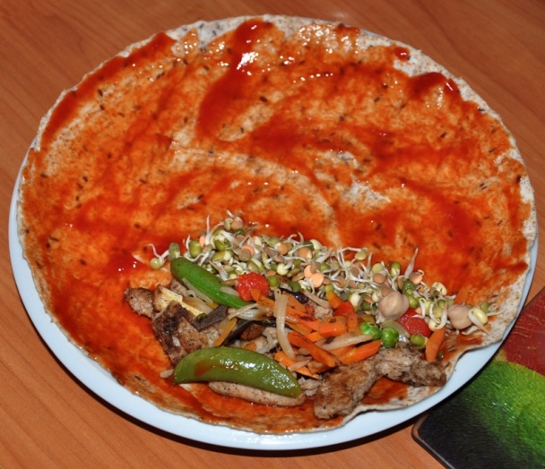 Vegánske tortilly s tofu a sójou - obrázok 8