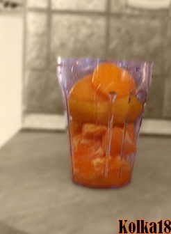 Oranžový koktail - smoothie - obrázok 1