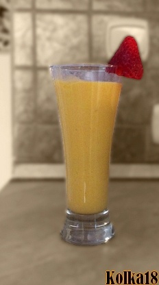 Oranžový koktail - smoothie - obrázok 2