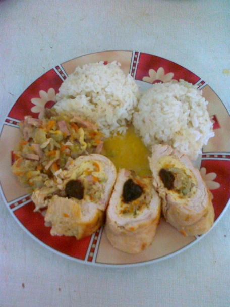 Kuracia roláda so zeleninovou plnkou - obrázok 7